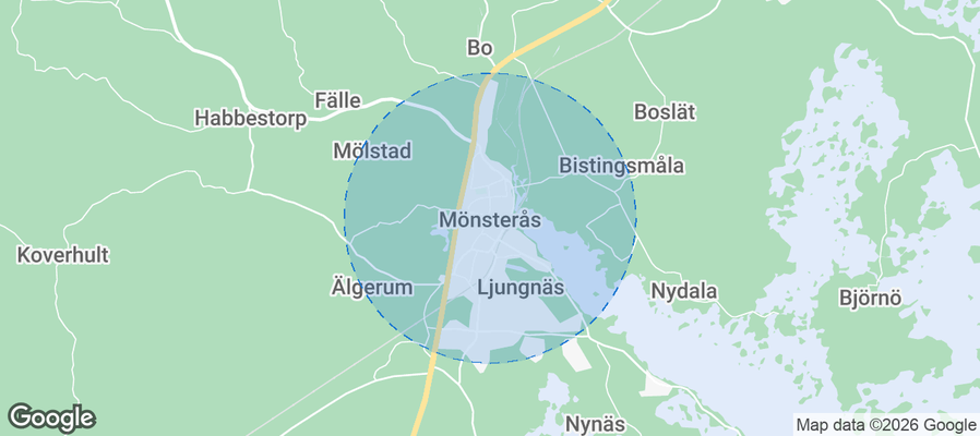 Mönsterås Airbnb map